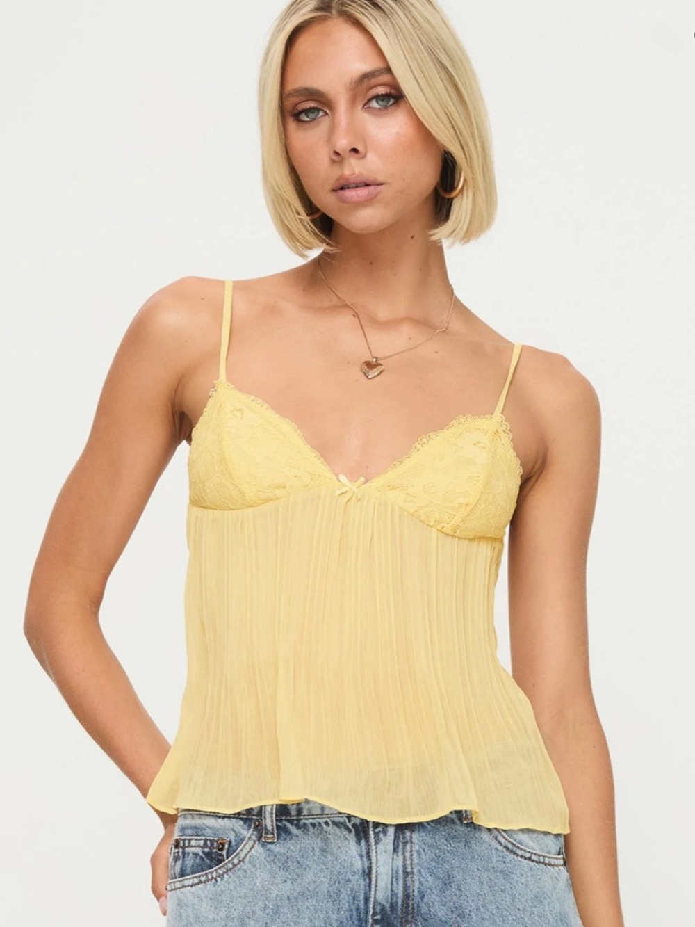 Nwt Princess Polly Zami Pleat Toplemon